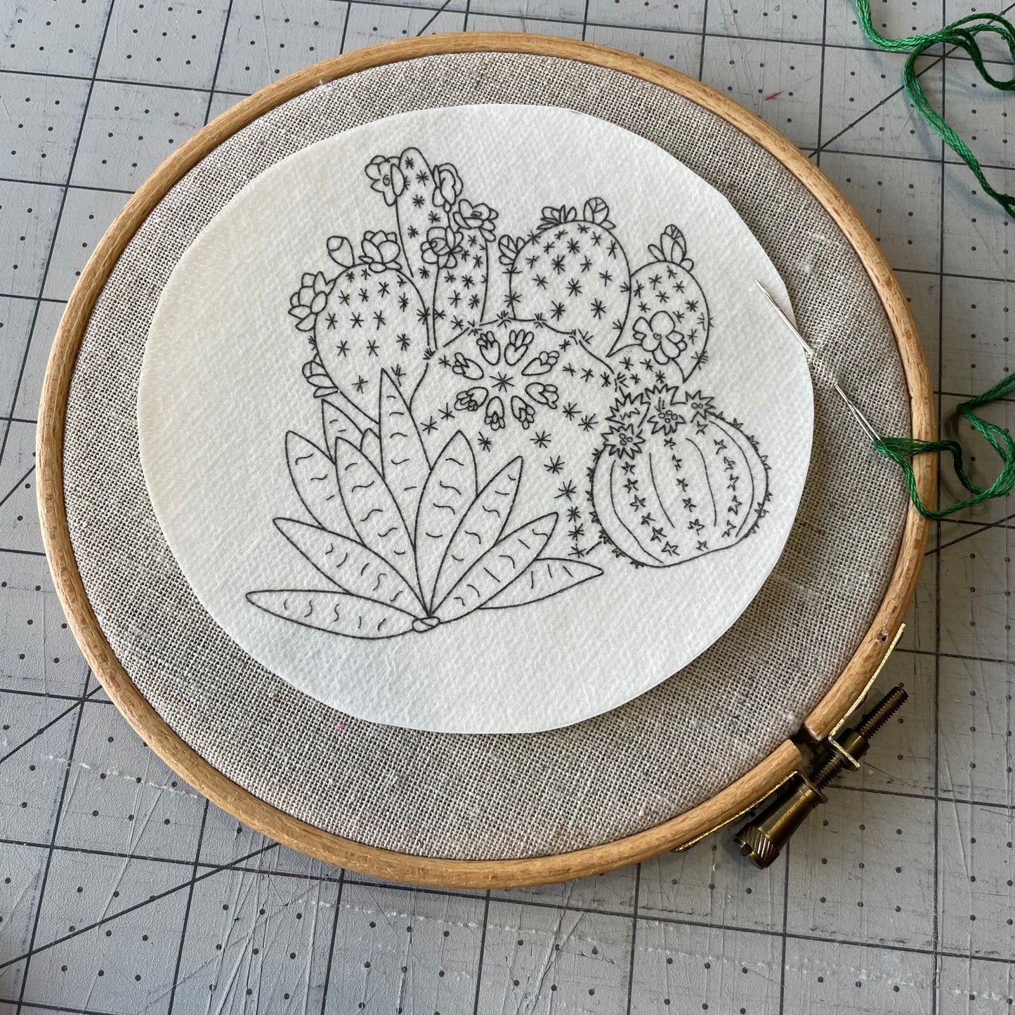 Modèles à broder hydro-solubles - 1 modèle grand format