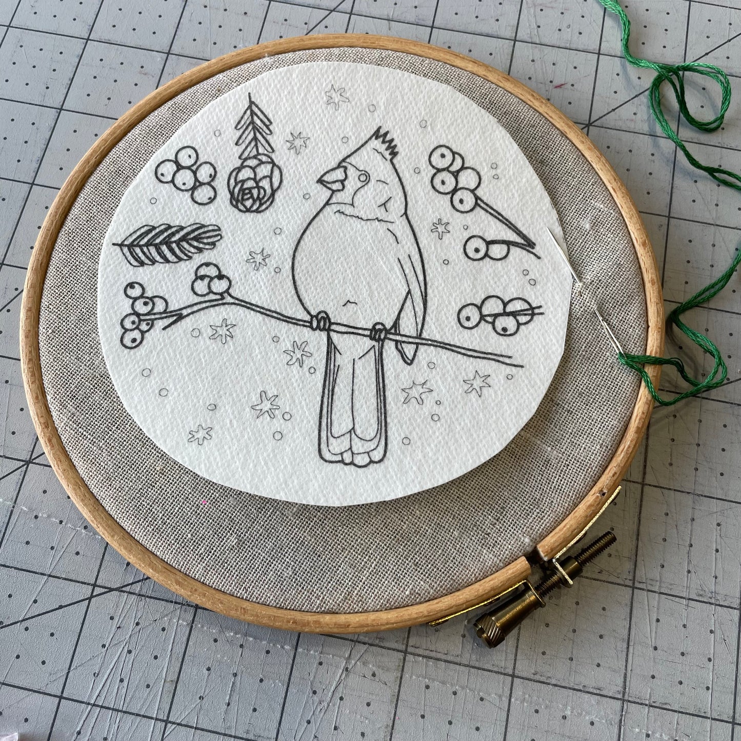 Modèles à broder hydro-solubles - 1 modèle grand format