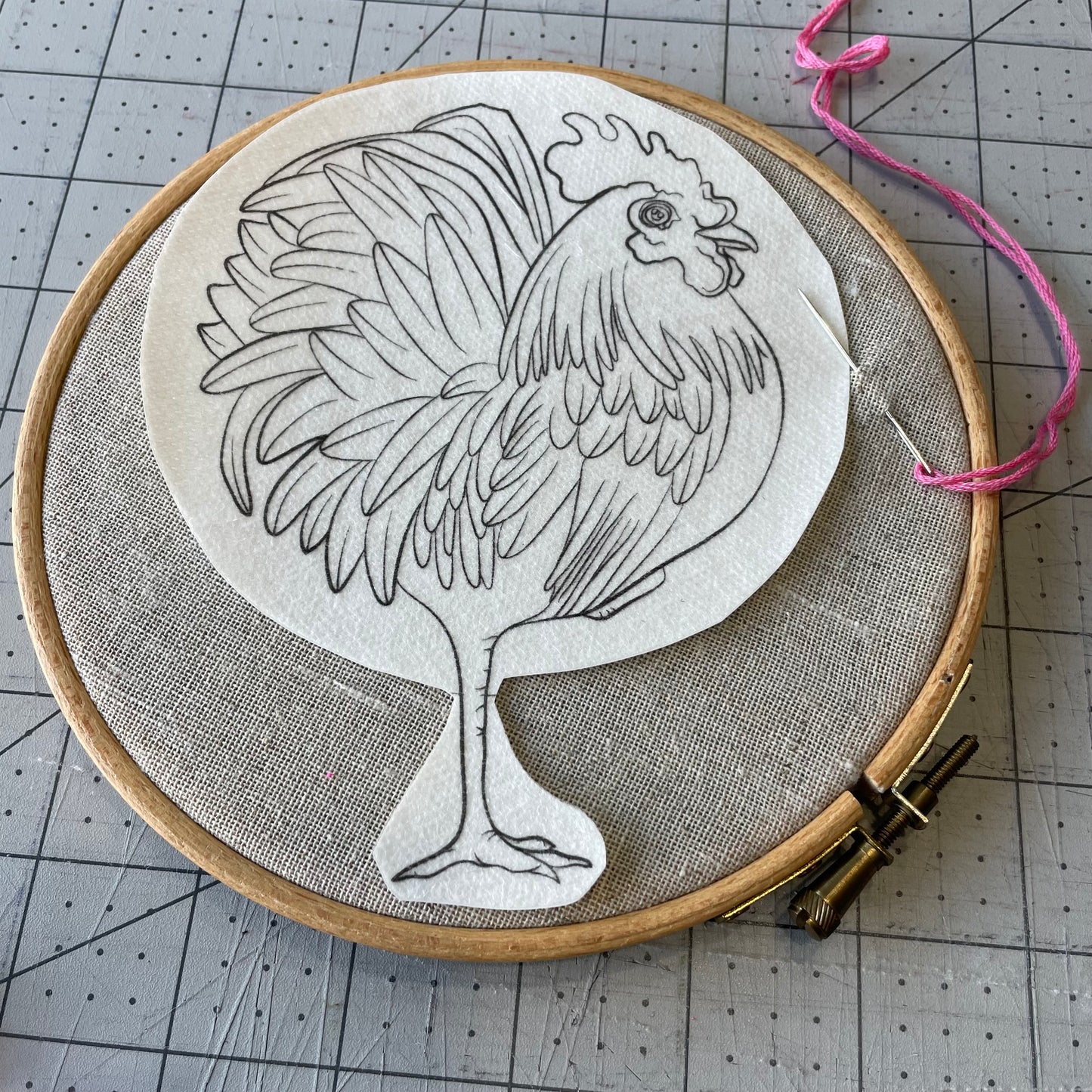 Modèles à broder hydro-solubles - 1 modèle grand format