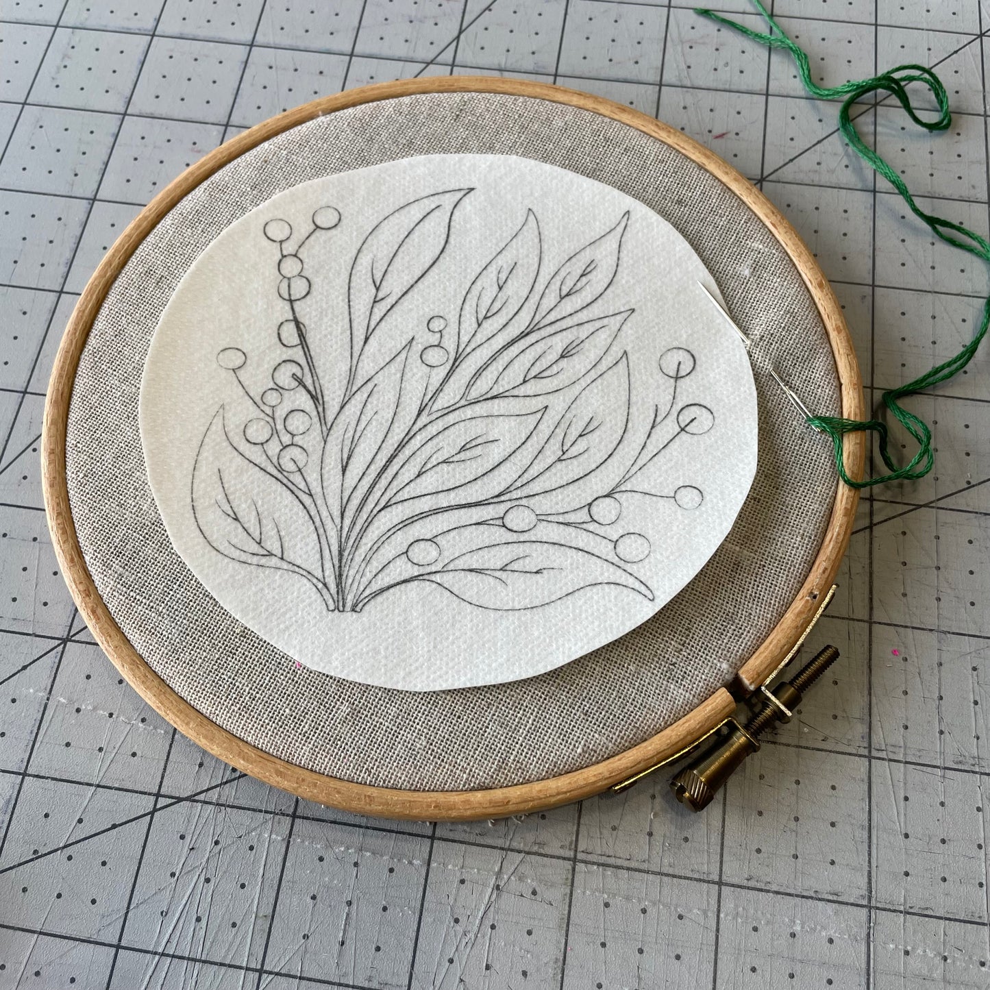 Modèles à broder hydro-solubles - 1 modèle grand format