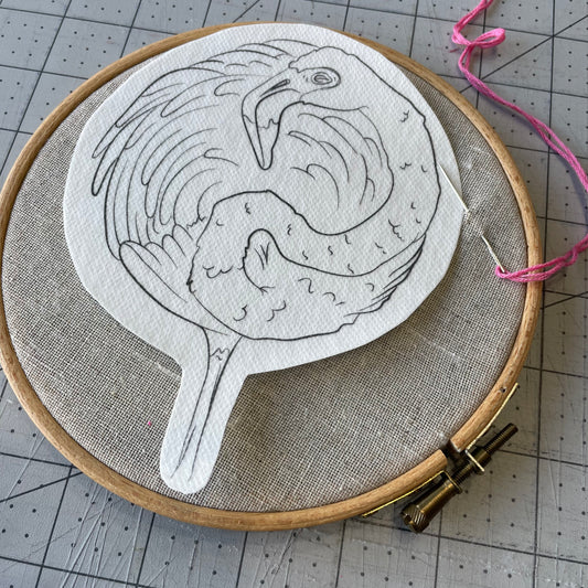 Modèles à broder hydro-solubles - 1 modèle grand format