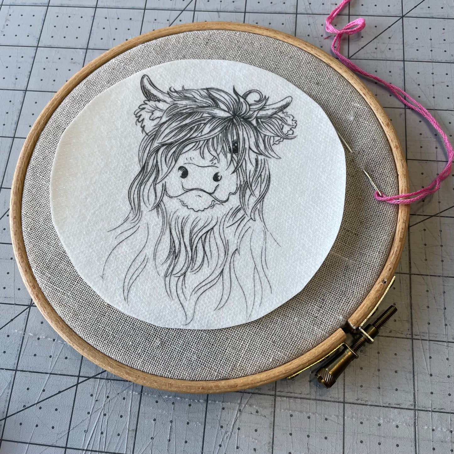 Modèles à broder hydro-solubles - 1 modèle grand format