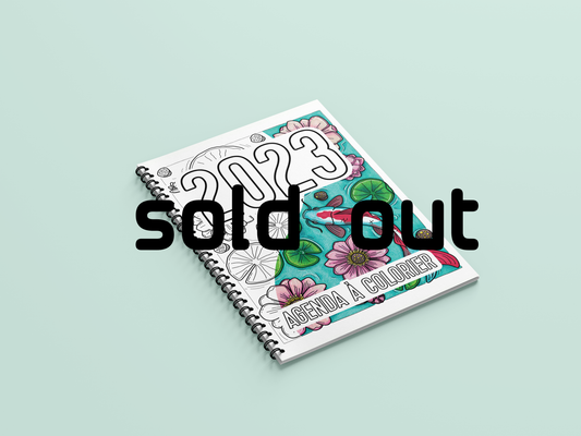 Agenda à colorier 2023 - ÉPUISÉ