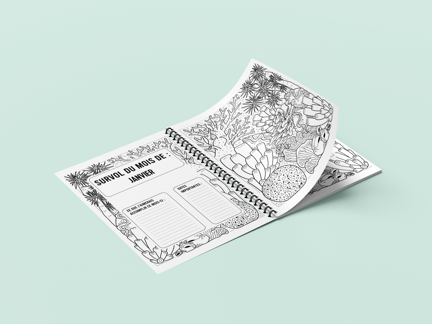 Agenda à colorier 2023 - ÉPUISÉ